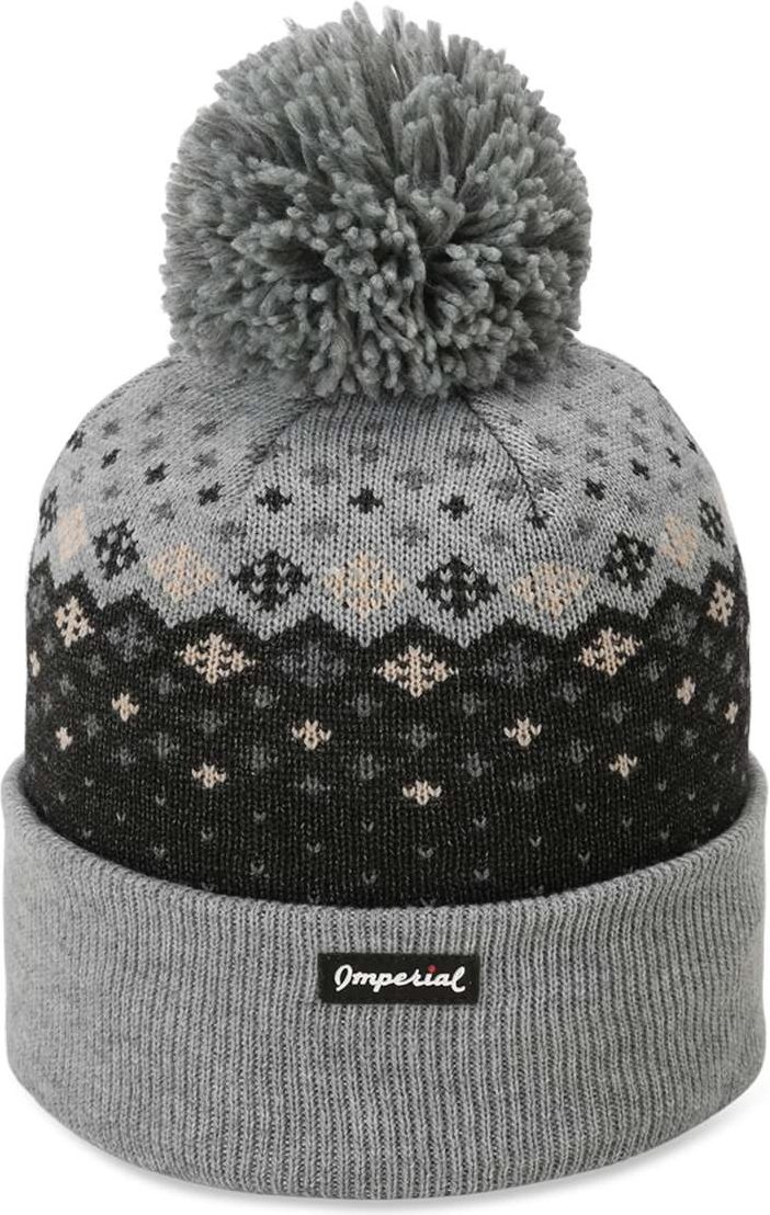 Front View of Ash The Baniff Cuffed Beanie - 6017