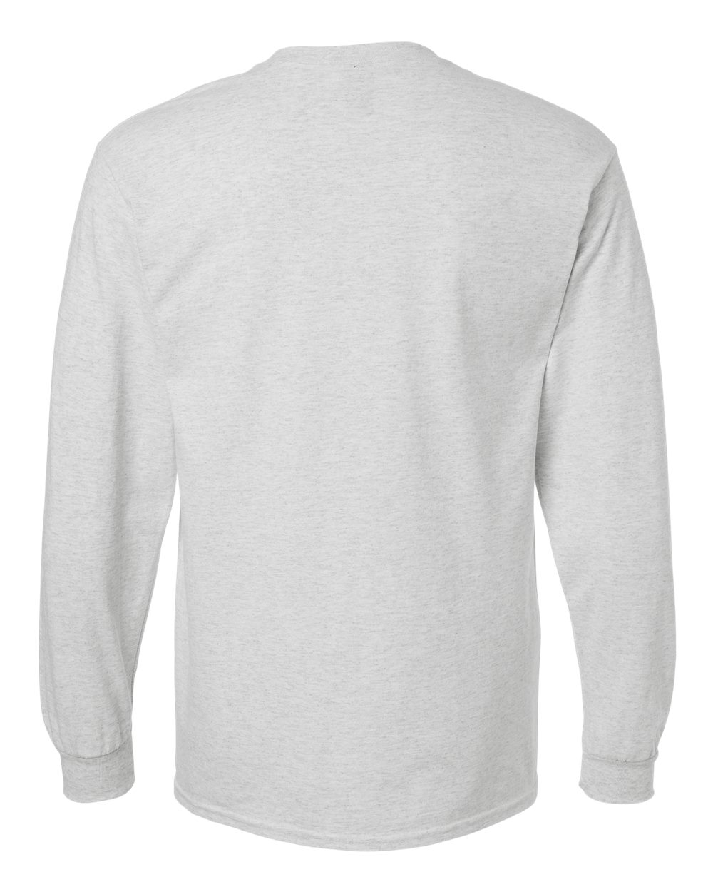 Front View of Ash Ultra Cotton® Long Sleeve T-Shirt - 2400
