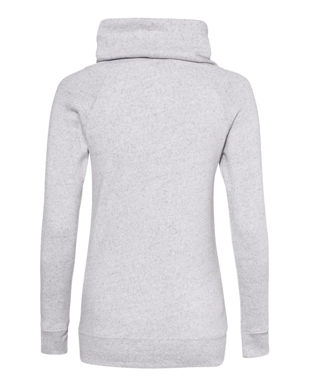 Front View of Ash Women’s Space-Dyed Cowl Neck Sweatshirt - W20155