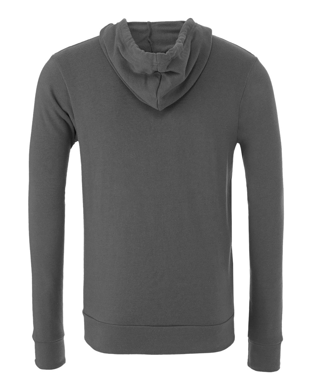 Front View of Asphalt Sponge Fleece Full-Zip Hoodie - 3739