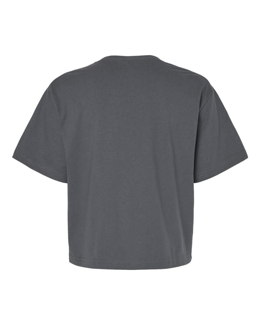 Rear View of Asphalt Women&#39;s Fine Jersey Boxy Tee - 102