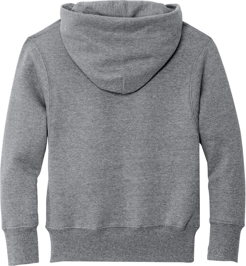 Front View of Ath. Heather Port & Co Youth Core Fleece Pullover Hooded Sweatshirt. PC90YH