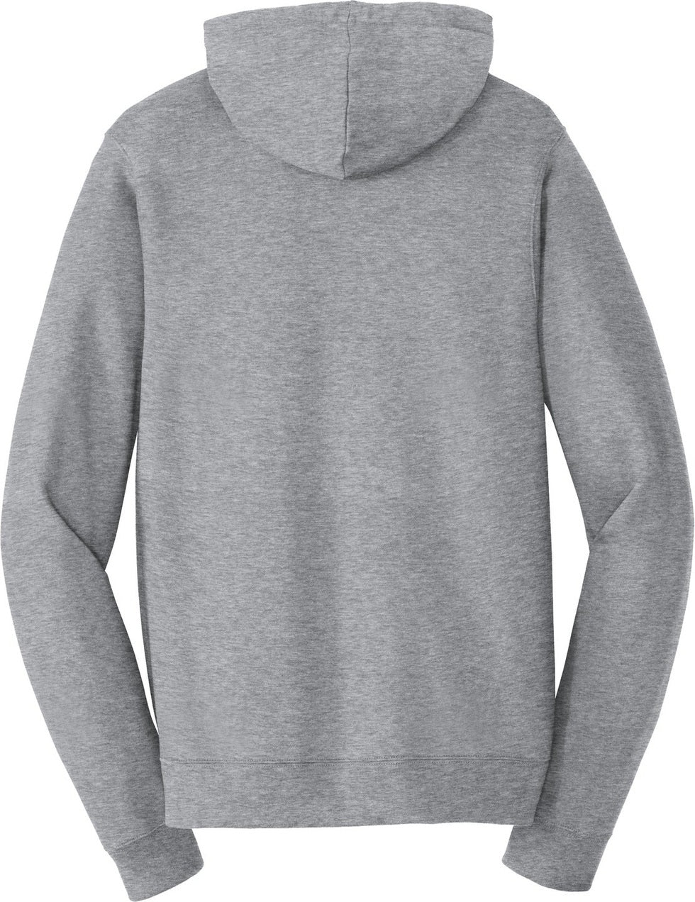 Front View of Athl Heather Port & Co Fan Favorite Fleece Pullover Hooded Sweatshirt. PC850H