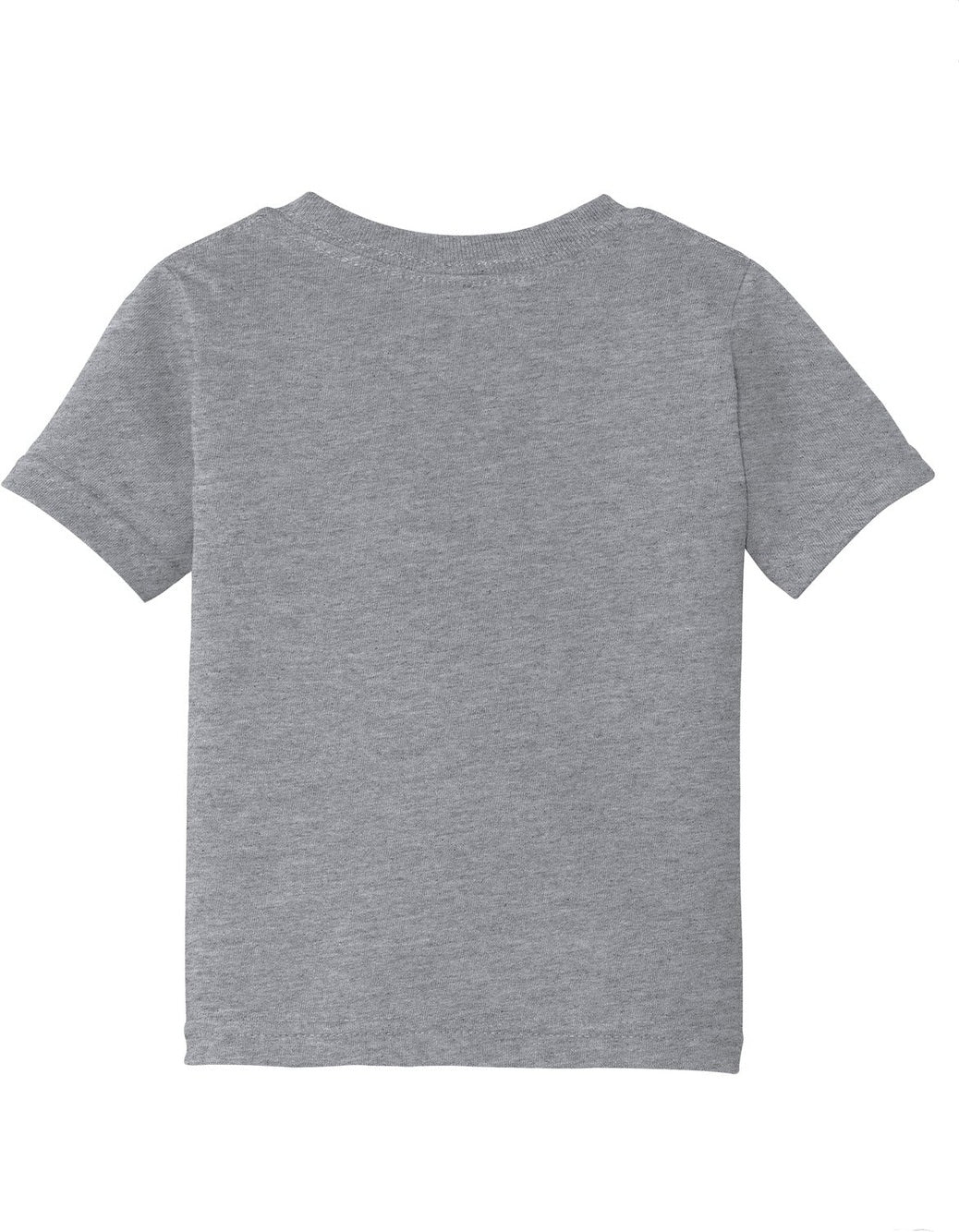 Front View of Athl Heather Port & Co Infant Core Cotton Tee. CAR54I