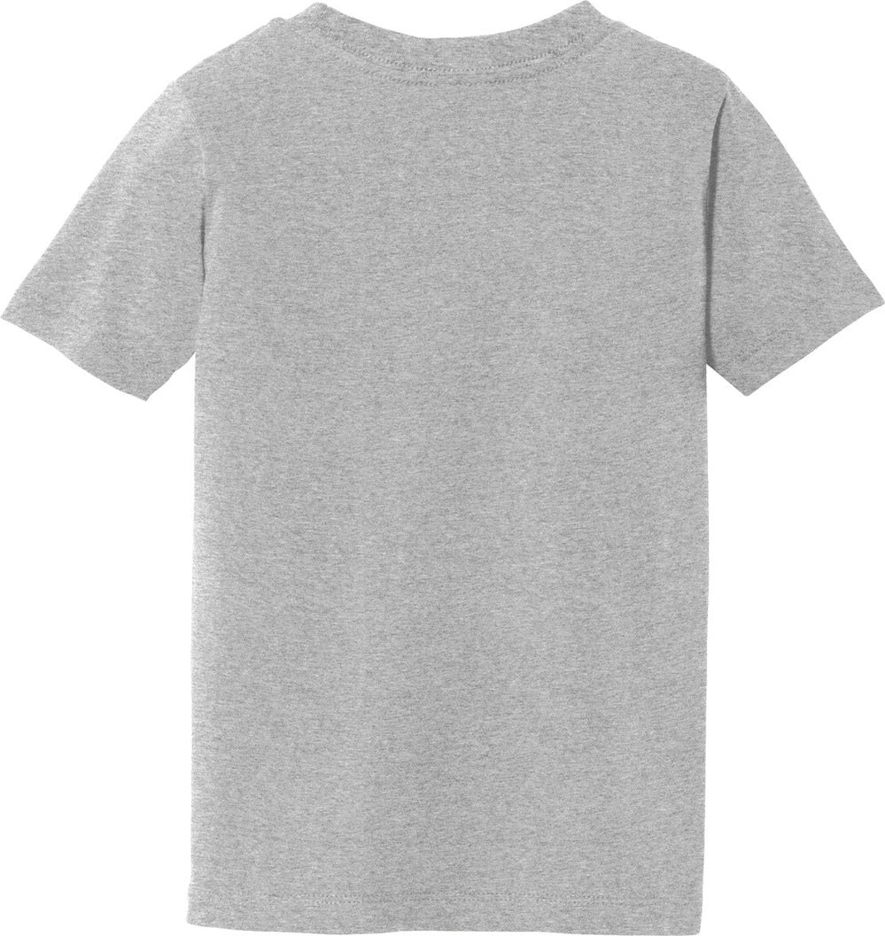 Front View of Athl Heather Port & Co Toddler Fan Favorite Tee. PC450TD