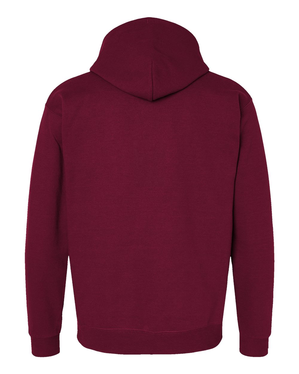 Front View of Athletic Cardinal Ecosmart® Hooded Sweatshirt - P170