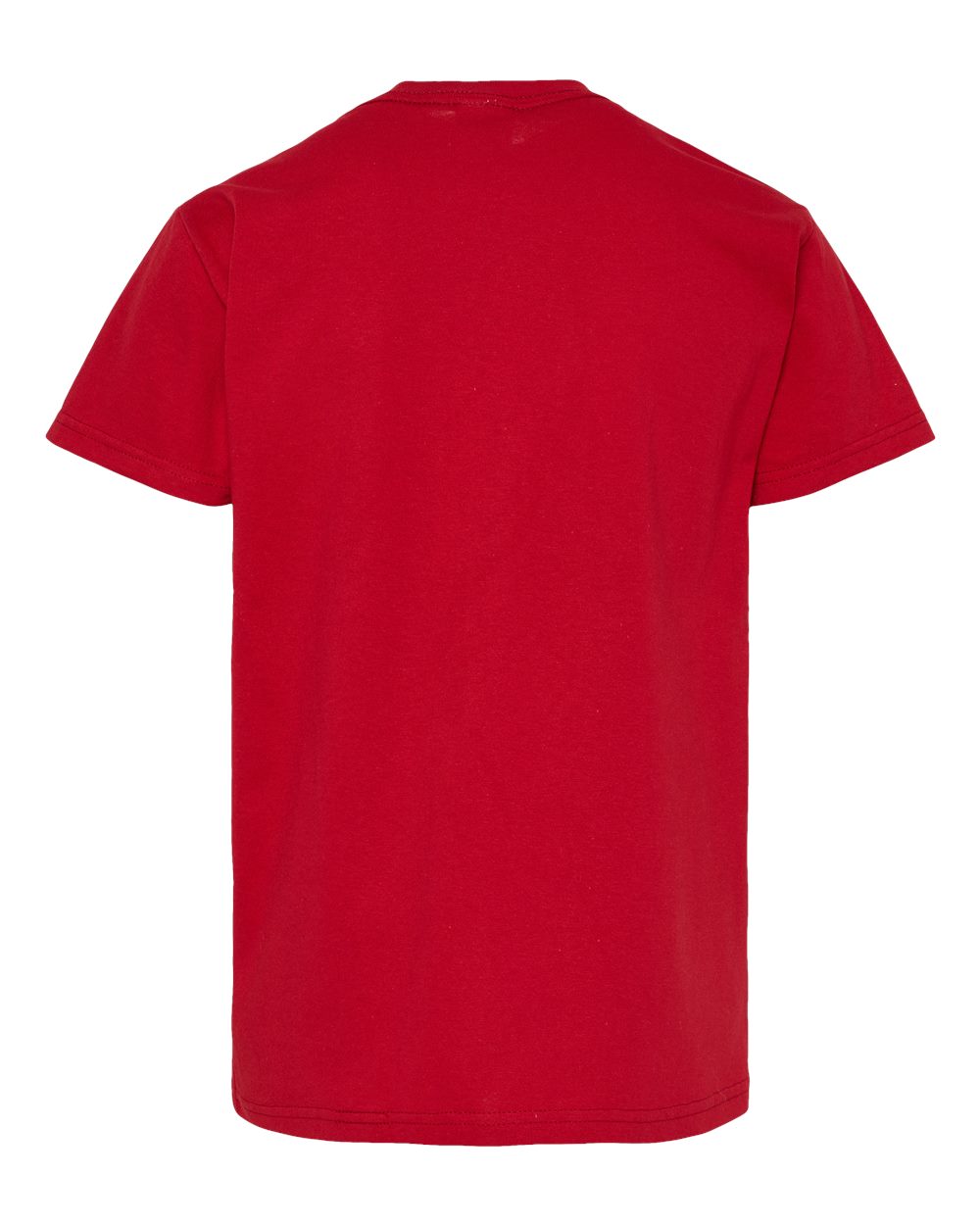 Front View of Athletic Crimson Essential-T Youth T-Shirt - 5480