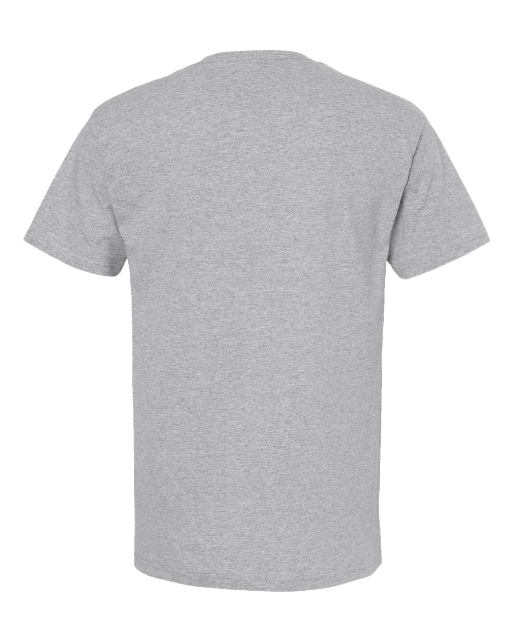 Front View of Athletic Grey Gold Soft Touch T-Shirt - 4800