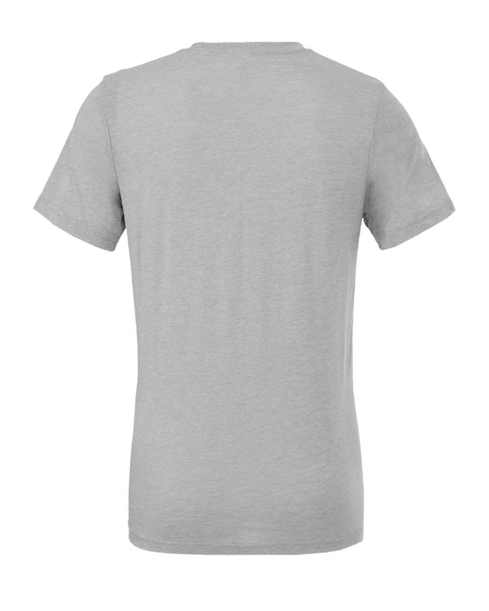 Front View of Athletic Grey Triblend Triblend Tee - 3413