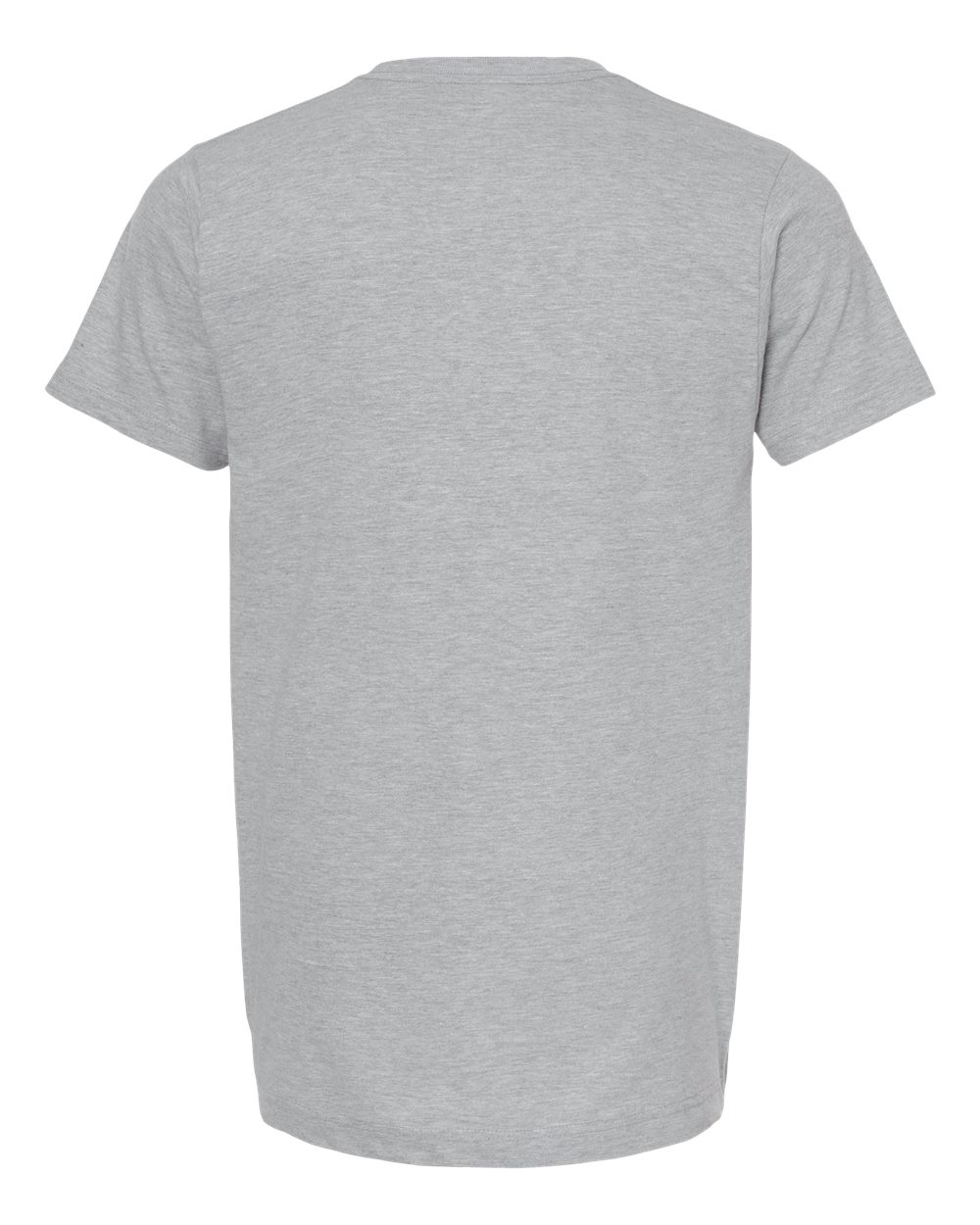 Rear View of Athletic Grey Unisex ACE Cotton T-Shirt - 4300 plain