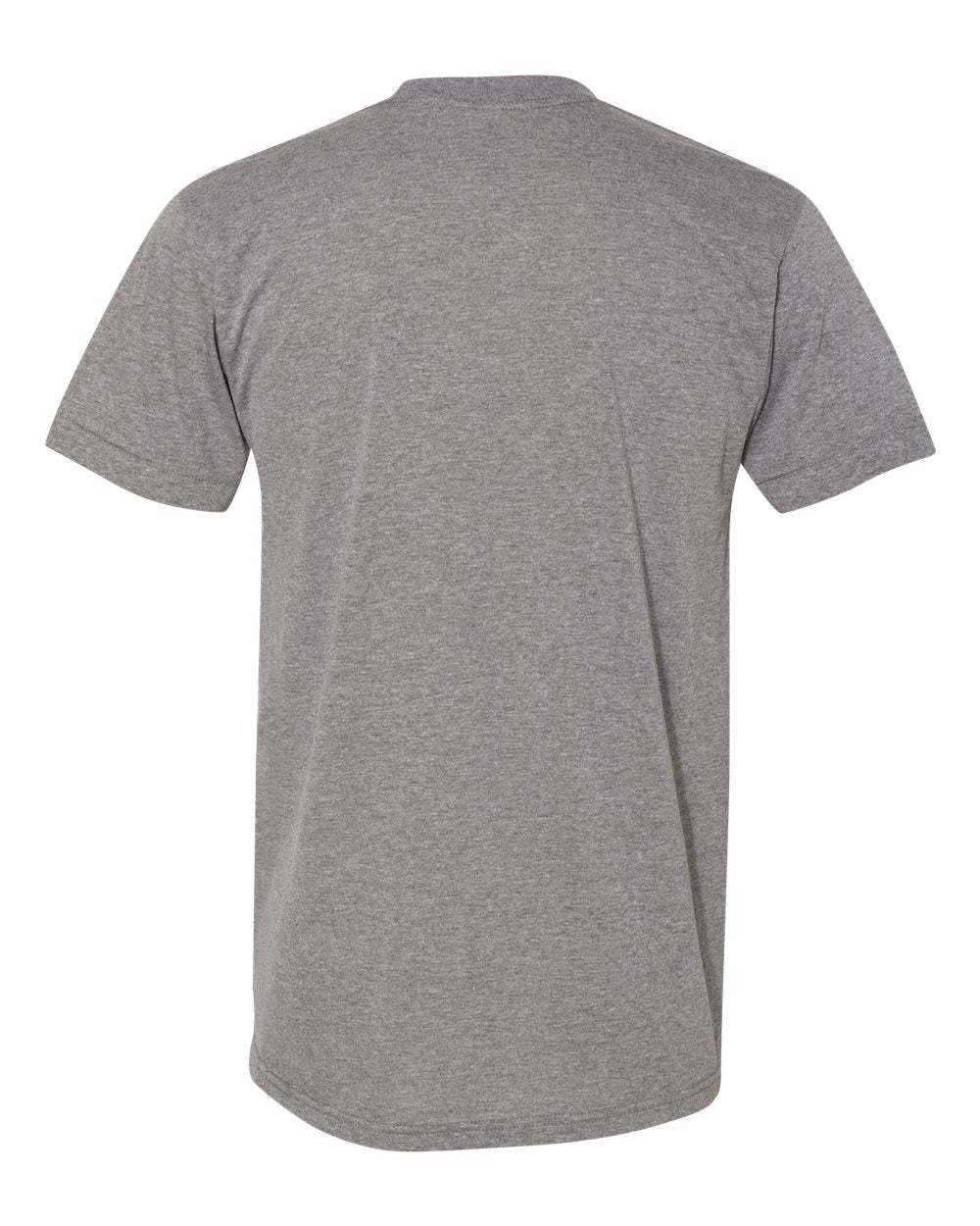 Front View of Athletic Grey USA-Made Triblend Track Tee - TR401USA