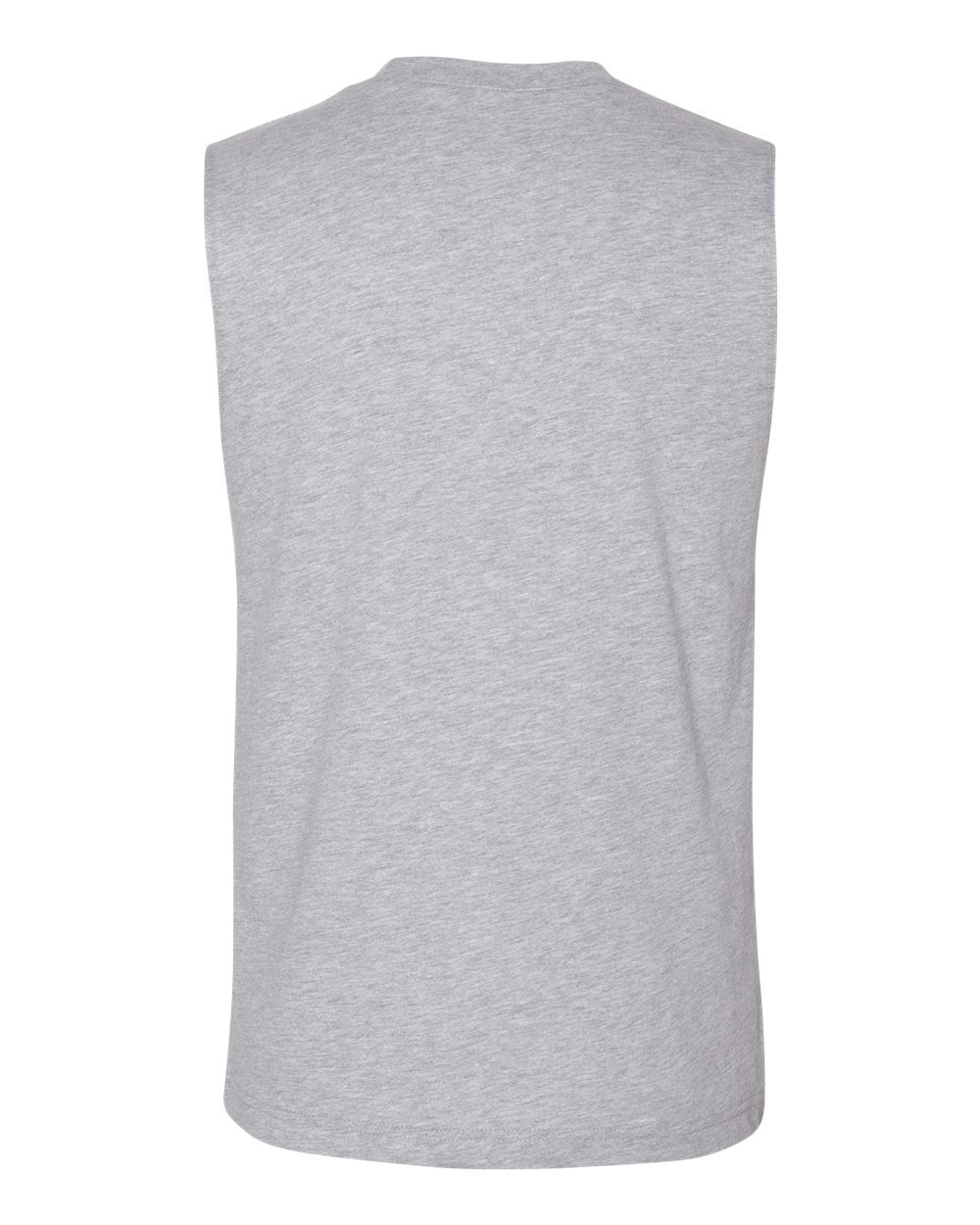 Front View of Athletic Heather Jersey Muscle Tank - 3483