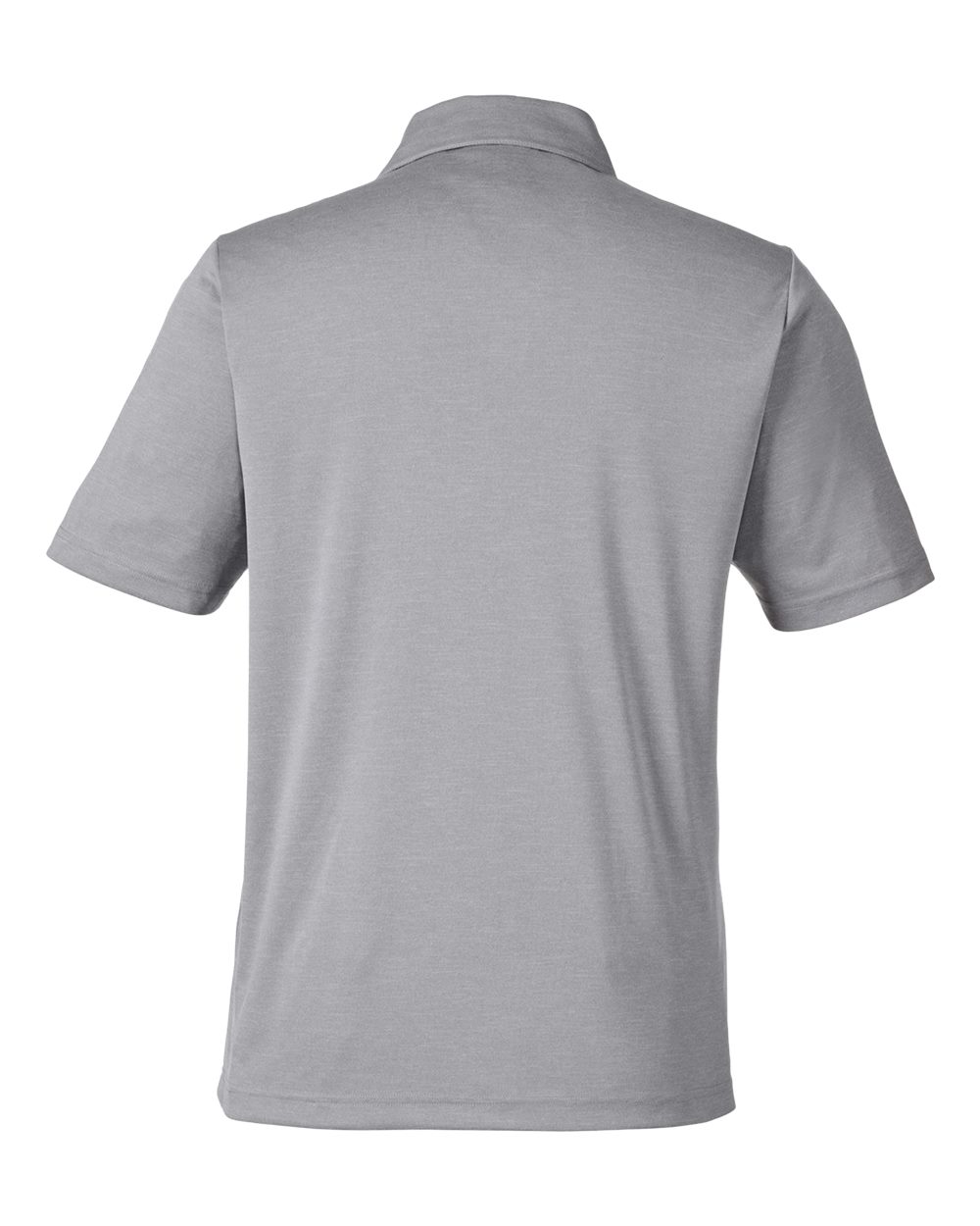 Front View of Athletic Heather Men's Zone Sonic Heather Performance Polo - TT51H