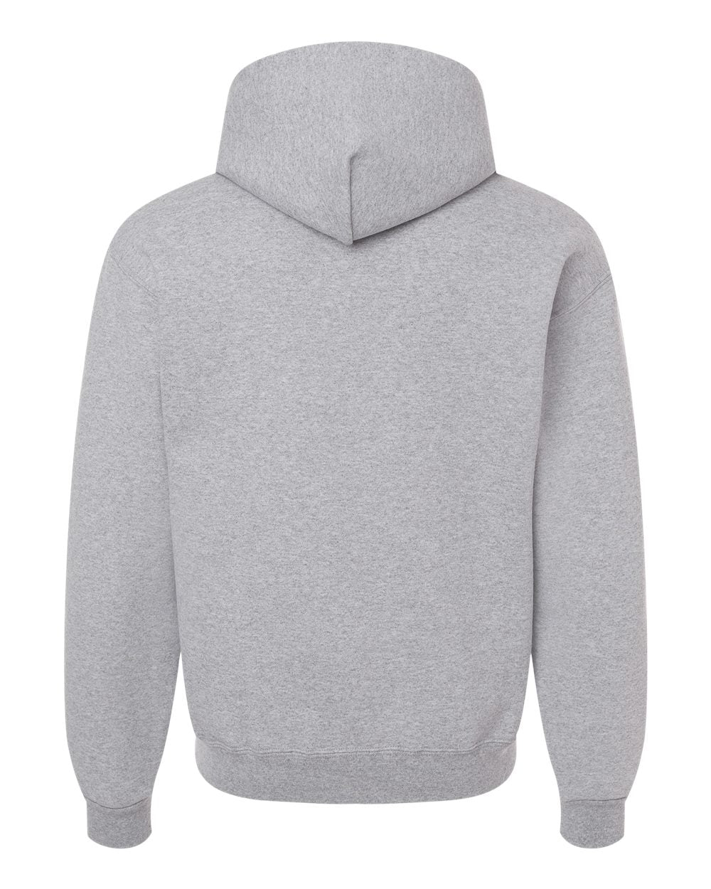 Front View of Athletic Heather Rugged Hooded Sweatshirt - H12MR