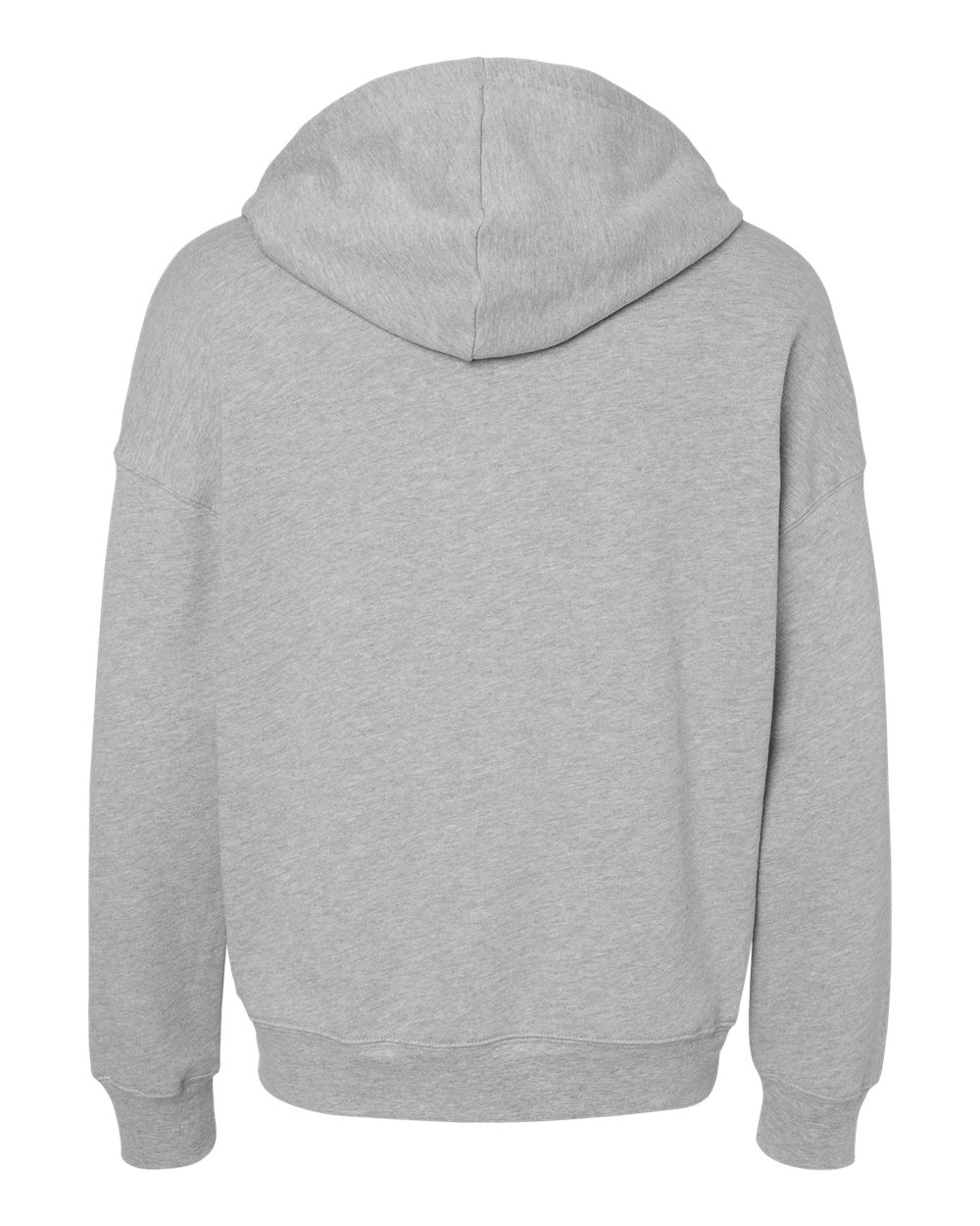 Front View of Athletic Heather Sponge Fleece DTM Full-Zip Hoodie - 3759