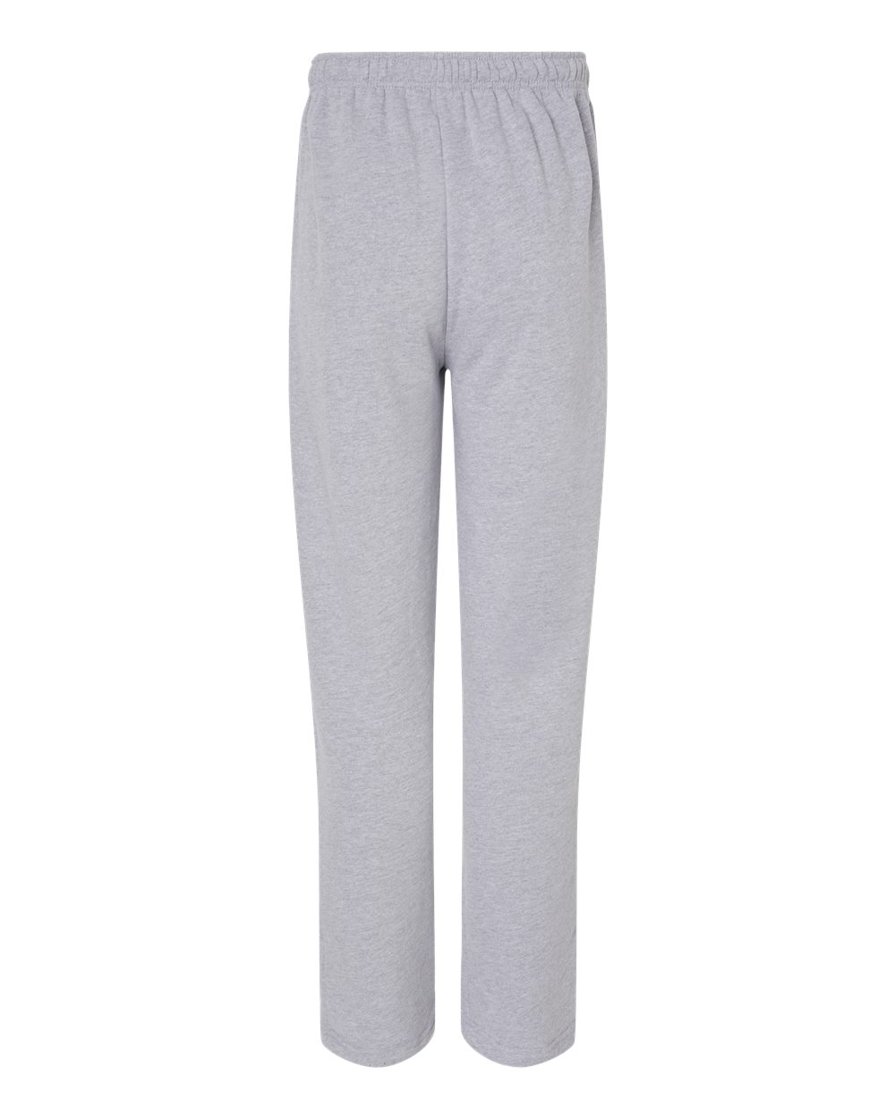 Rear View of Athletic Heather Sponge Fleece Straight Leg Sweatpants - 3725
