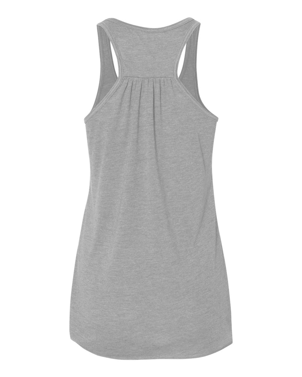 Front View of Athletic Heather Women's Flowy Racerback Tank - 8800