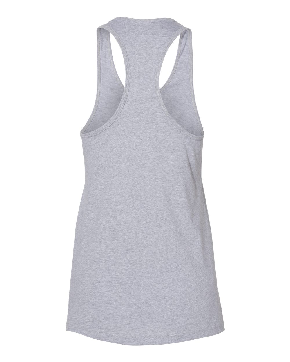 Rear View of Athletic Heather Women&#39;s Jersey Racerback Tank - 6008