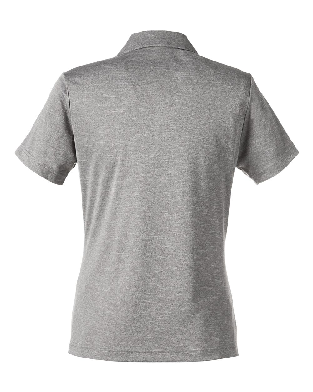 Front View of Athletic Heather Women's Zone Sonic Heather Performance Polo - TT51HW