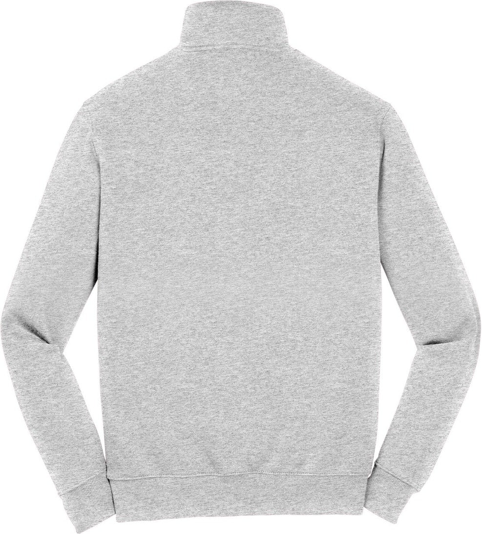 Front View of Athletic Hthr Sport-Tek 1/4-Zip Sweatshirt. ST253