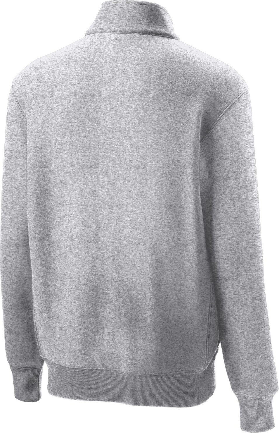 Front View of Athletic Hthr Sport-Tek Super Heavyweight 1/4-Zip Pullover Sweatshirt. ST283