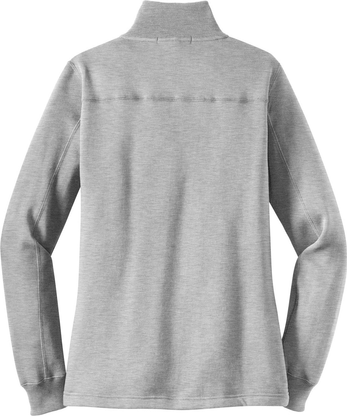 Front View of Athletic Hthr Sport-Tek Women's 1/4-Zip Sweatshirt. LST253