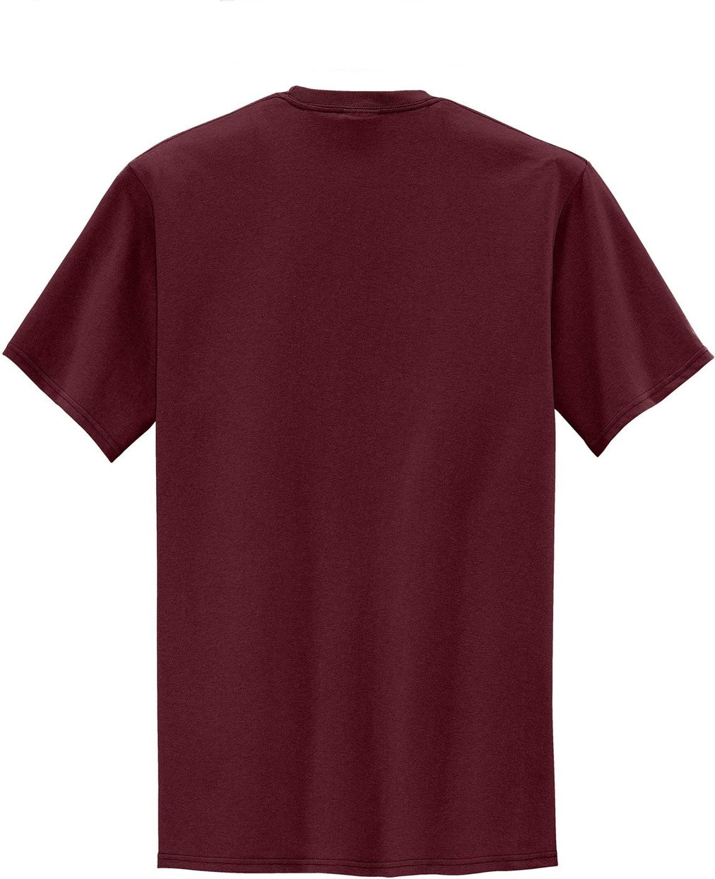 Front View of Athletic Marn Port & Co Tall Core Blend Pocket Tee. PC55PT