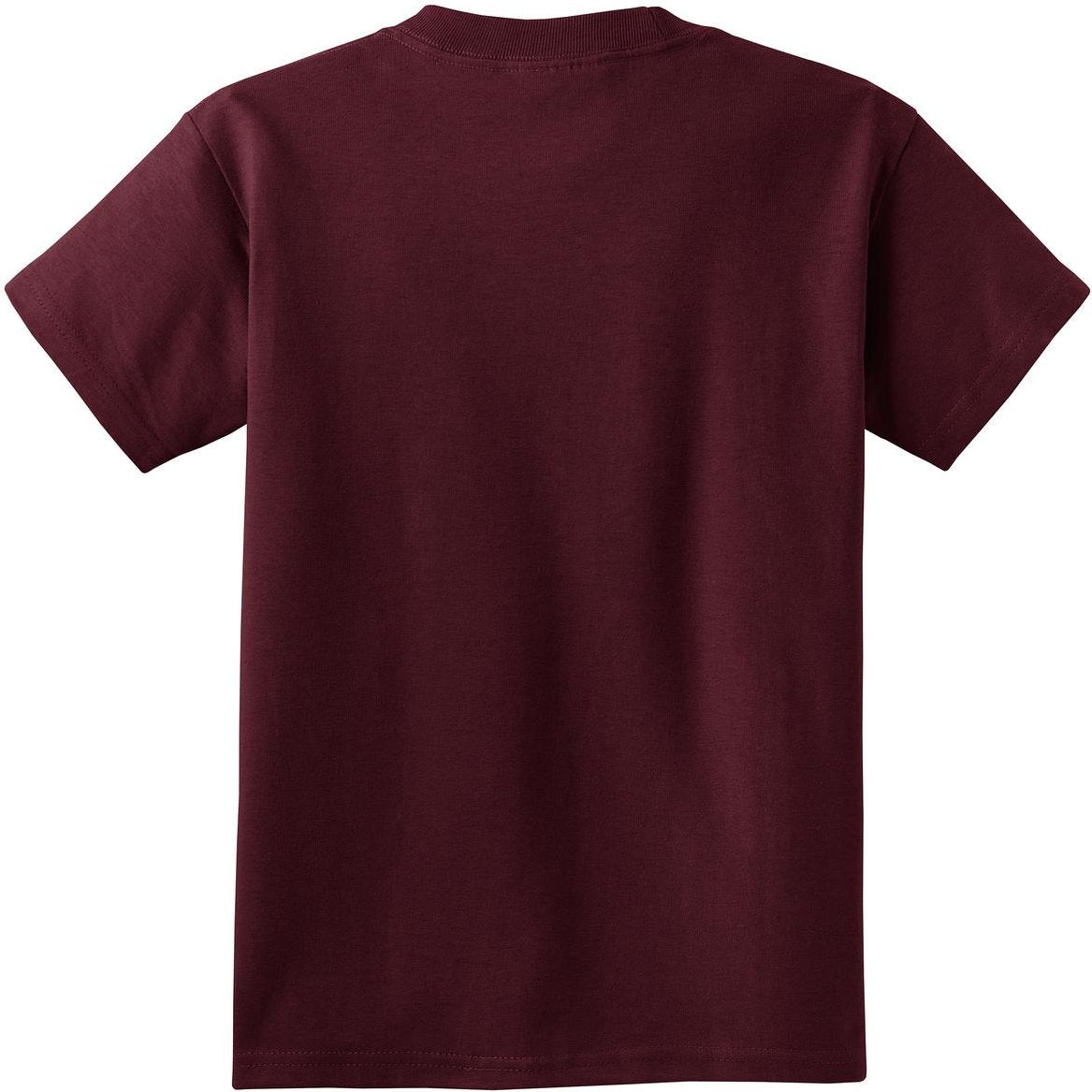 Front View of Athletic Mrn Port & Co Youth Essential Tee. PC61Y