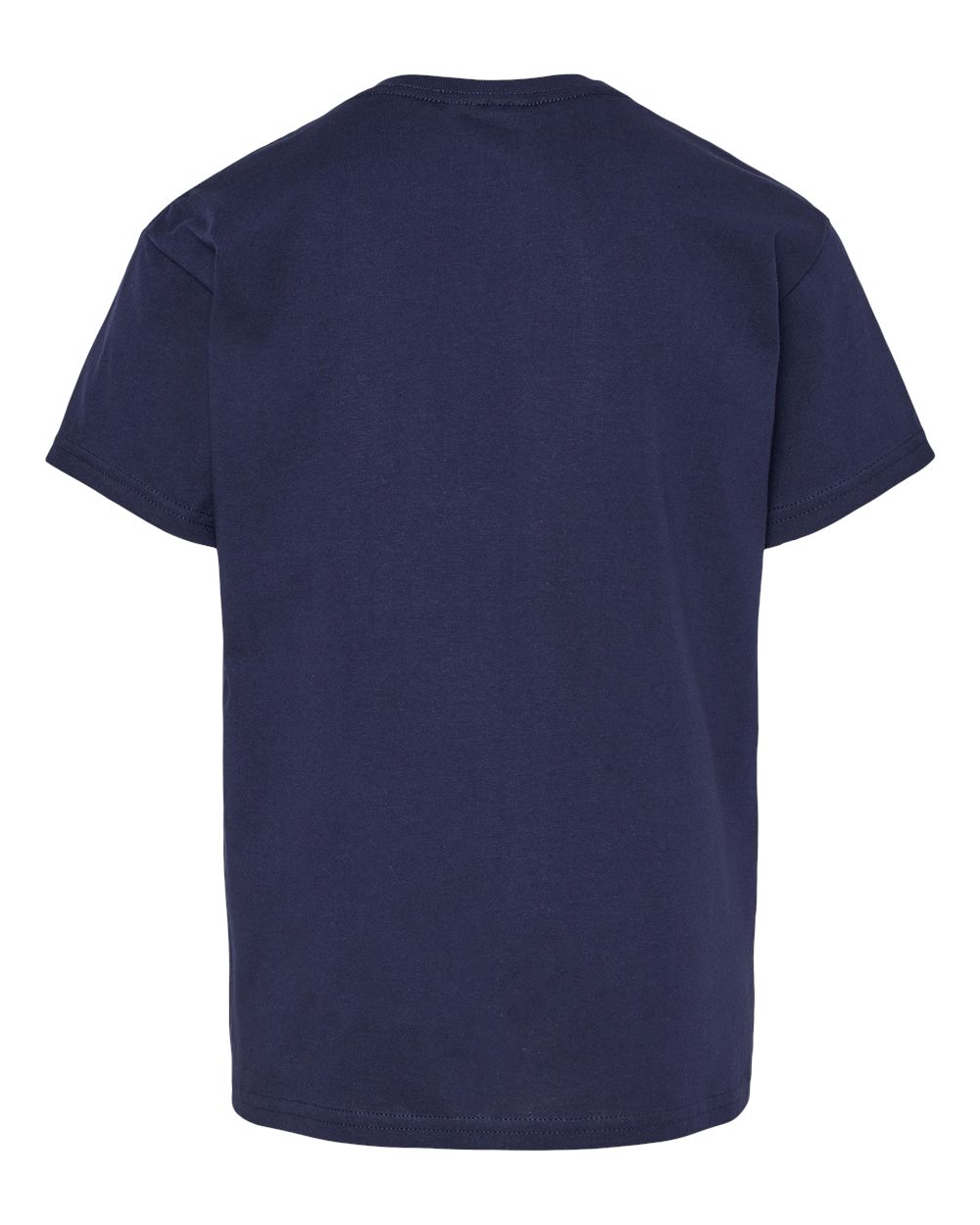 Front View of Athletic Navy Essential-T Youth T-Shirt - 5480