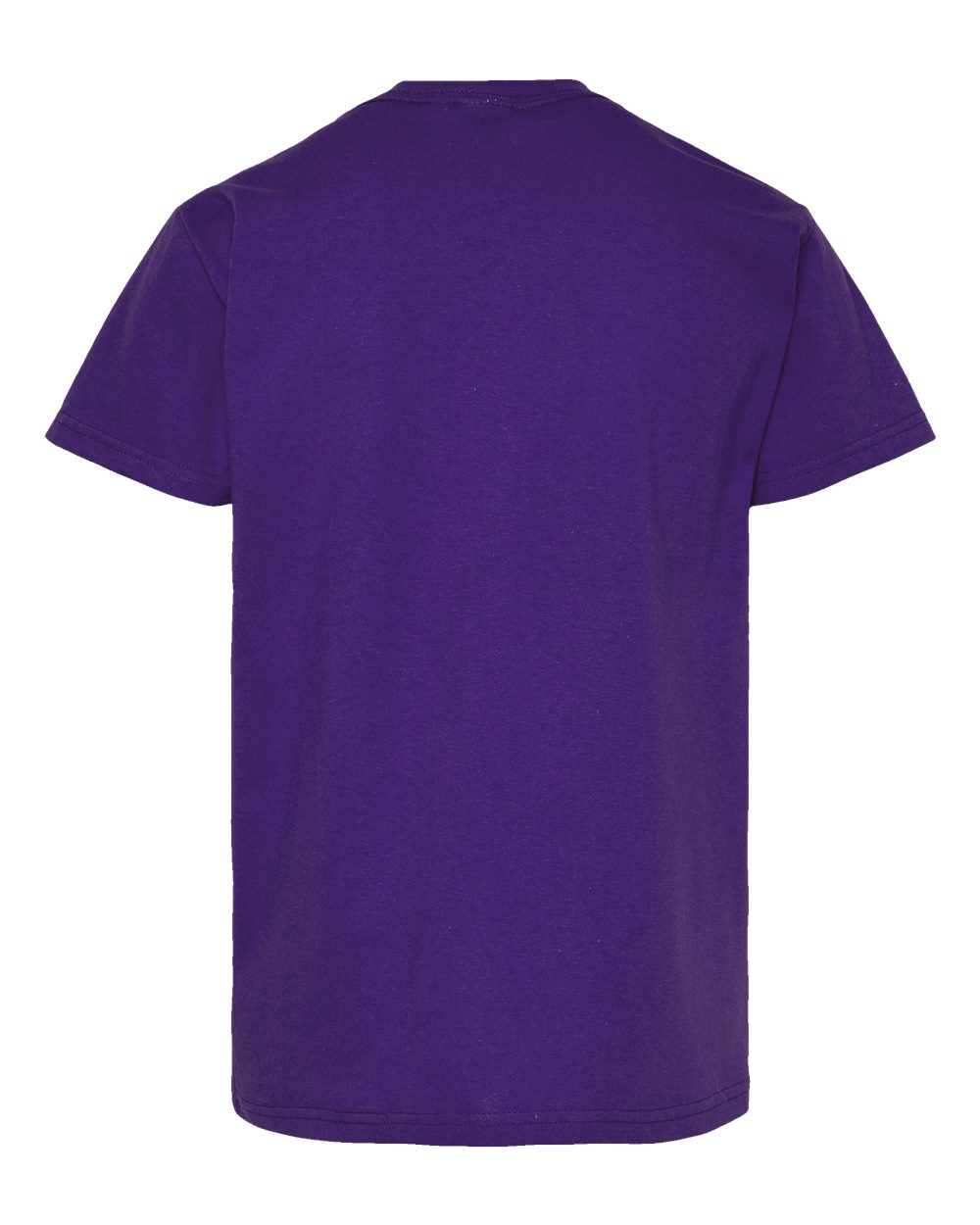 Front View of Athletic Purple Essential-T Youth T-Shirt - 5480