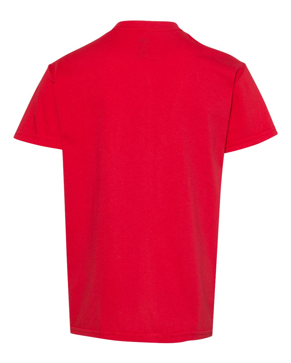 Front View of Athletic Red Essential-T Youth T-Shirt - 5480