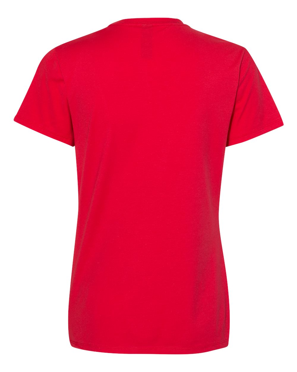 Front View of Athletic Red Perfect-T Women’s T-Shirt - SL04