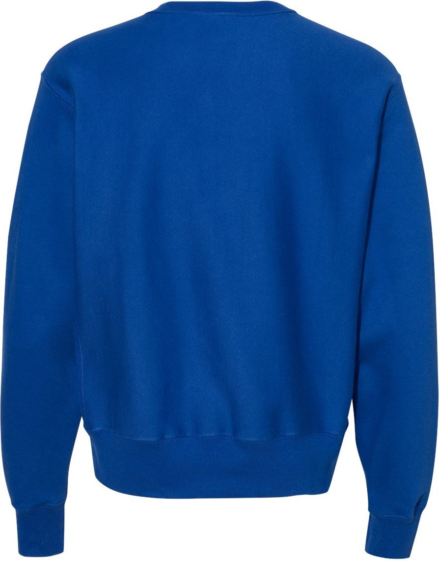 Front View of Athletic Royal Reverse Weave® Crewneck Sweatshirt - S149