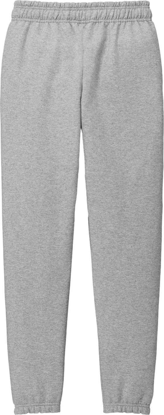 Rear View of AthlHthr Port & Co Core Fleece Sweatpant PC78SP