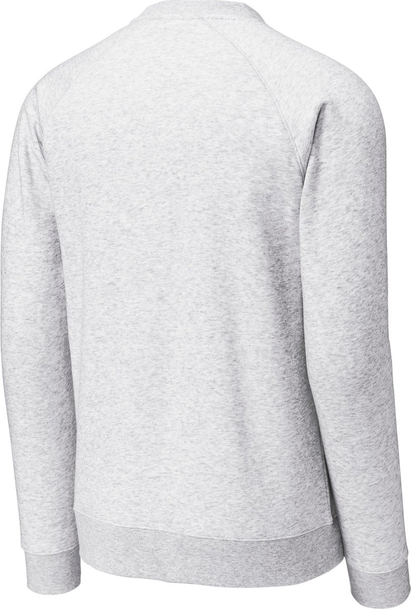 Rear View of AthlHthr Sport-Tek Drive Fleece Crewneck STF203