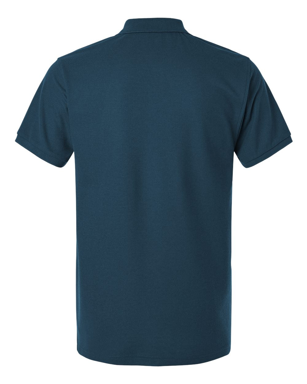Front View of Atlantic Blue Pique Polo - 62800