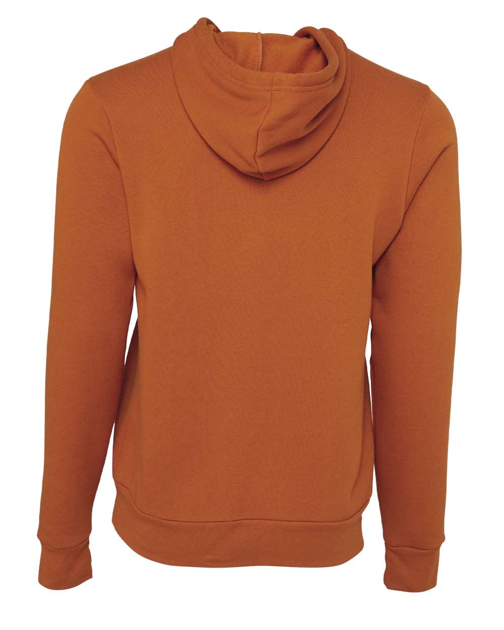 Rear View of Autumn Sponge Fleece Hoodie - 3719
