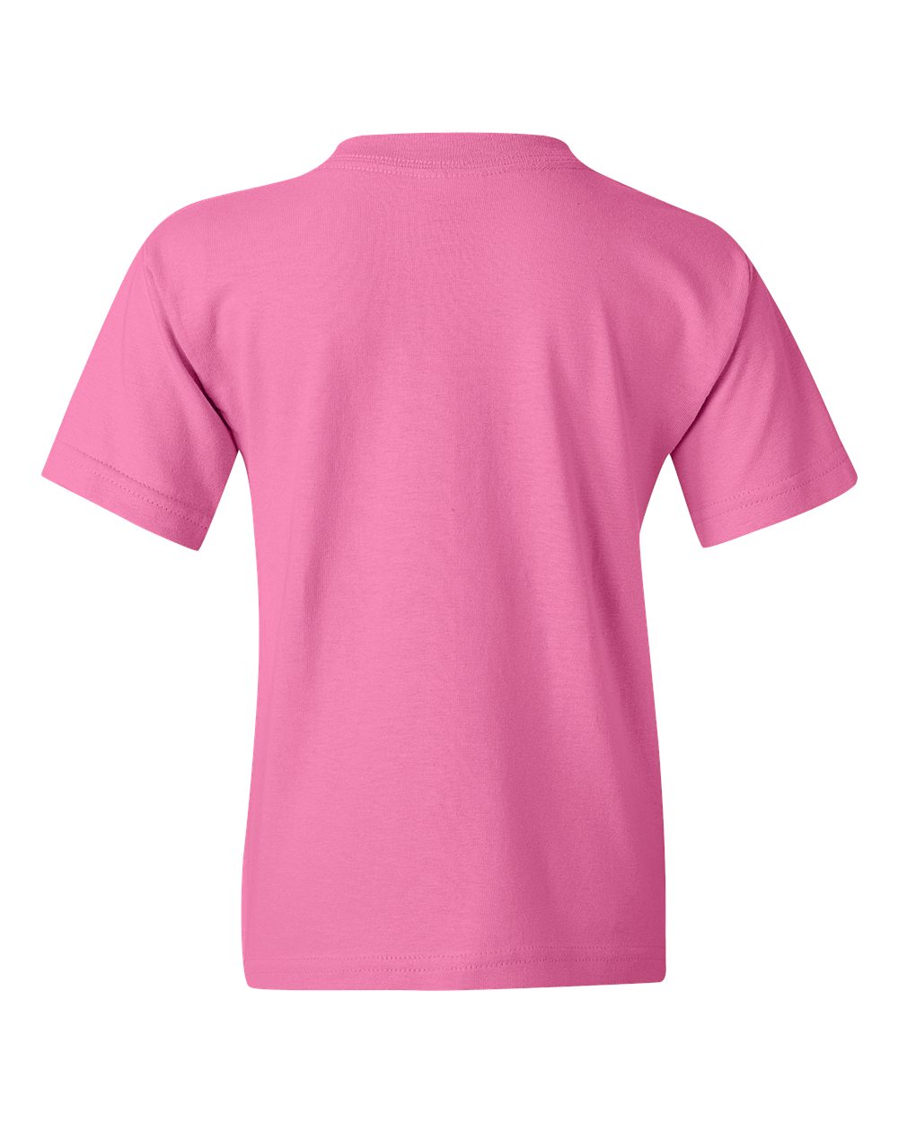 Rear View of Azalea Heavy Cotton™ Youth T-Shirt - 5000B