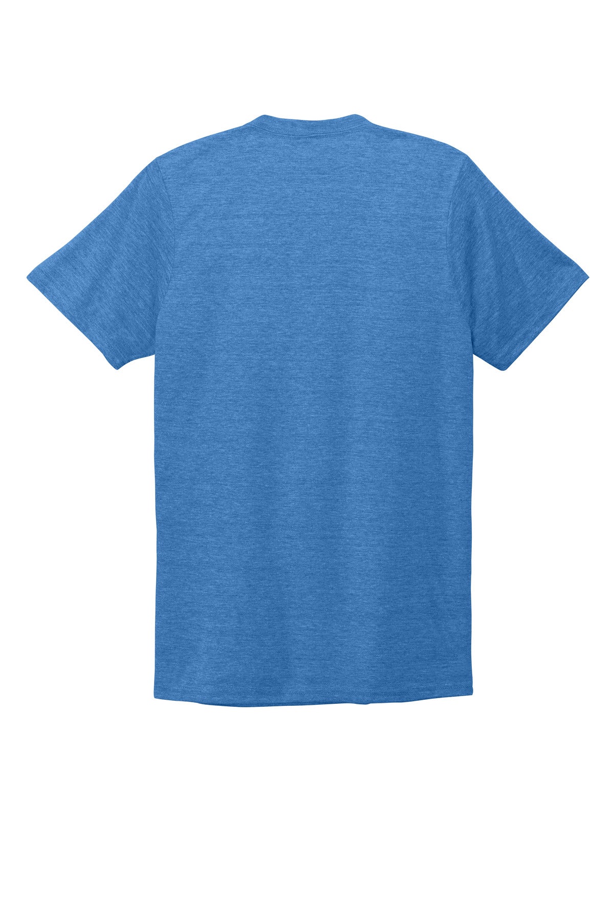 Front View of Azure Blue Allmade Unisex Tri-Blend V-Neck Tee AL2014