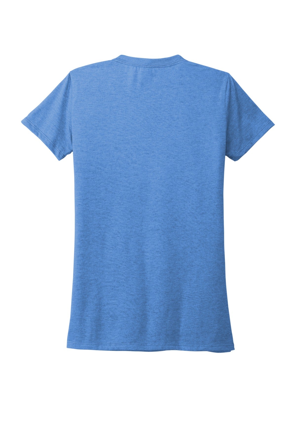 Front View of Azure Blue Allmade Women's Tri-Blend Tee AL2008