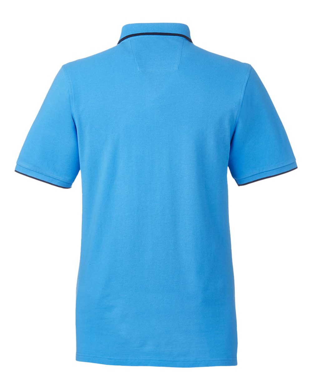Front View of Azure Blue Deck Polo - N17165