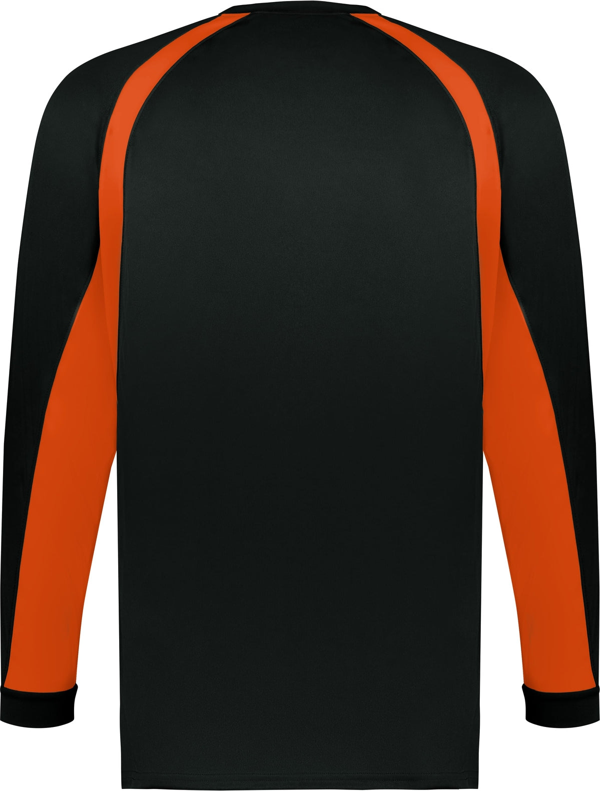 Rear View of BA BLACK/BT. ORANGE YOUTH HOOK L/S TEE