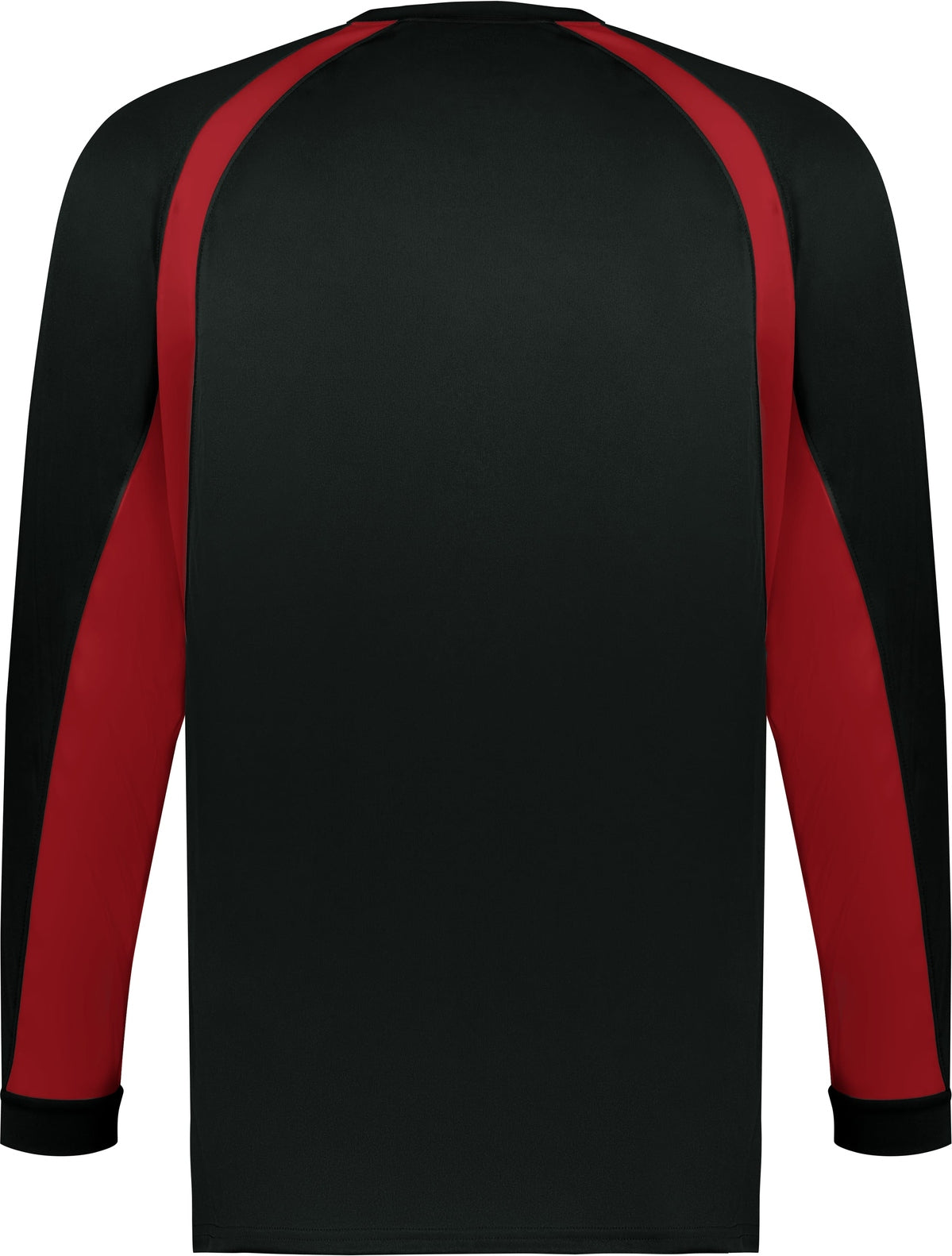 Rear View of BA BLACK/RED YOUTH HOOK L/S TEE