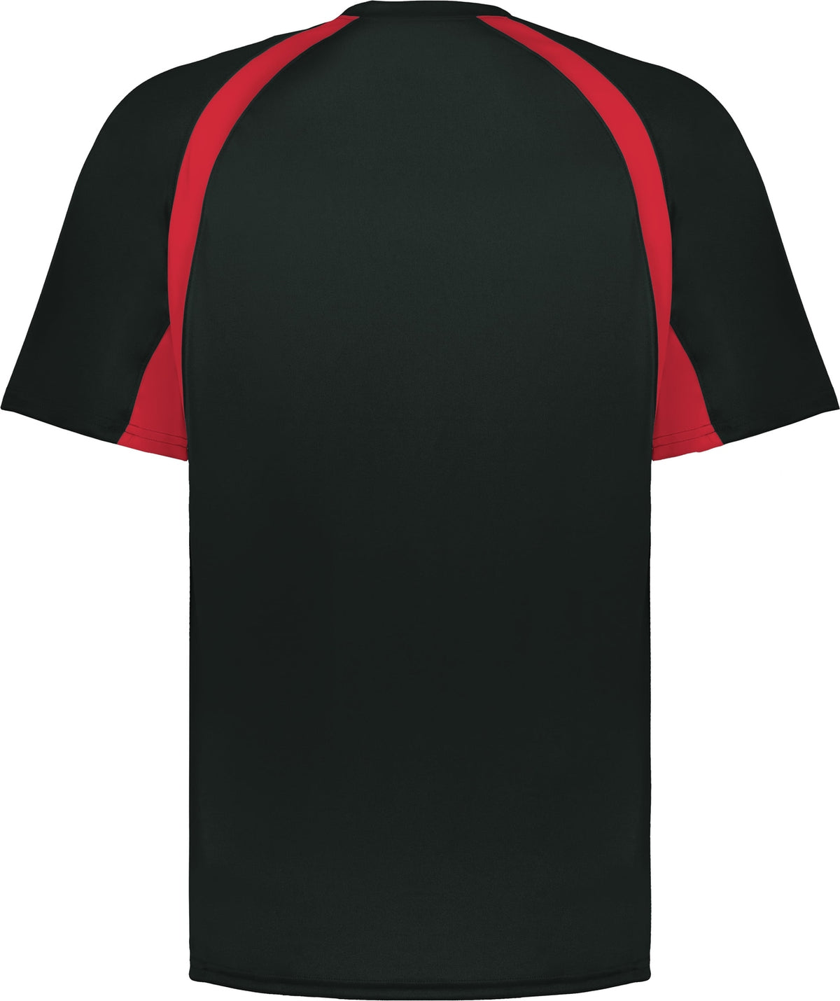Rear View of BA BLACK/RED YOUTH HOOK TEE