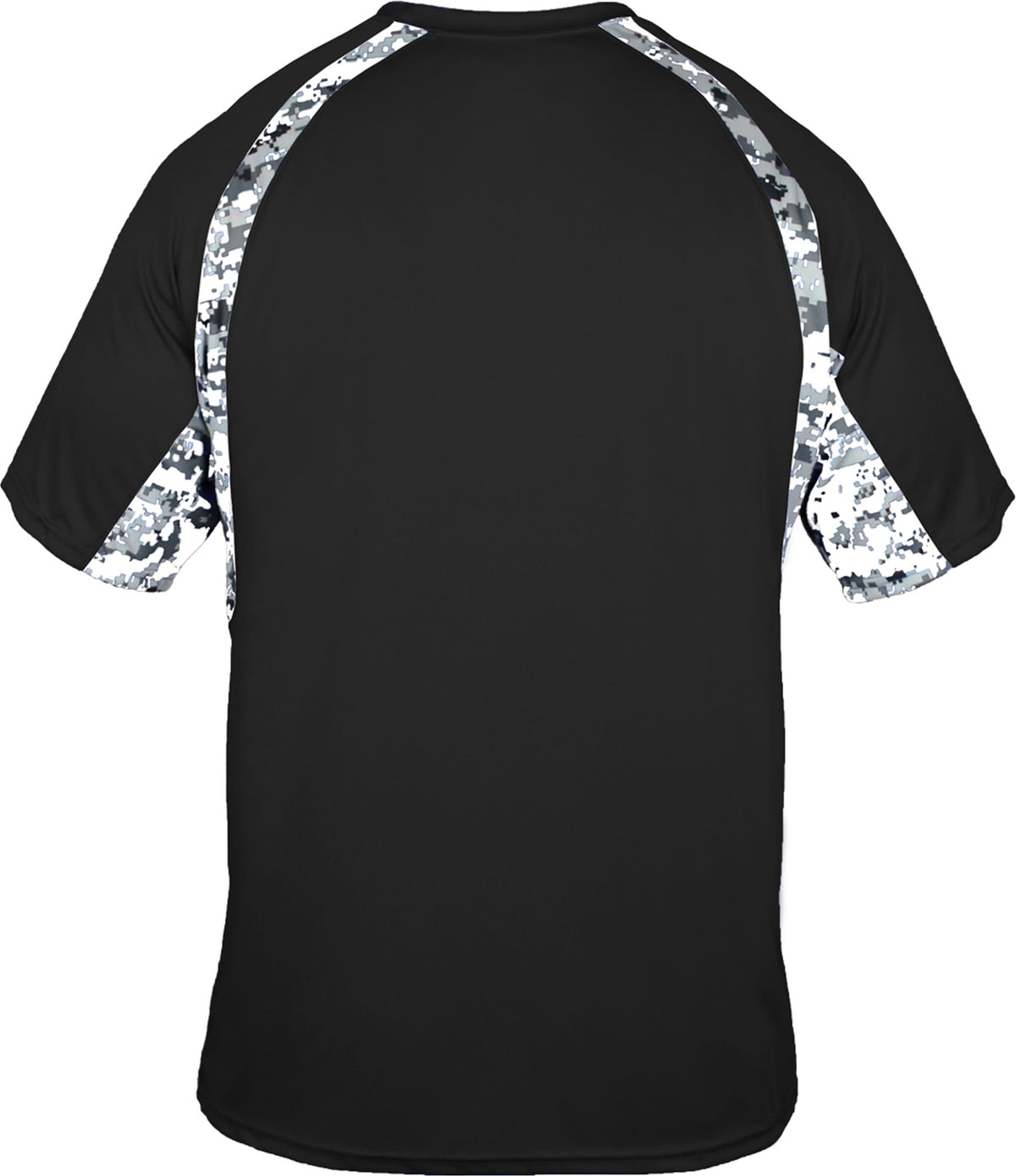 Rear View of BA BLACK/WHITE DIGITAL DIGITAL HOOK TEE