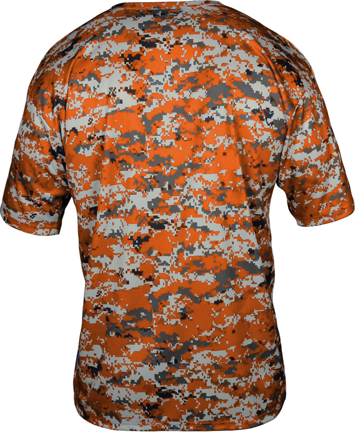 Rear View of BA BT. ORANGE DIGITAL YOUTH DIGITAL TEE