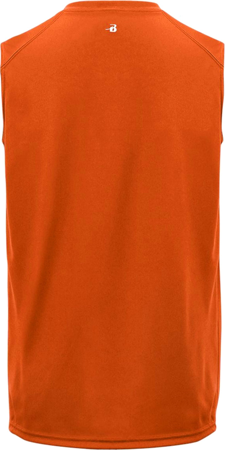 Rear View of BA BURNT ORANGE B-CORE SLEEVELESS TEE