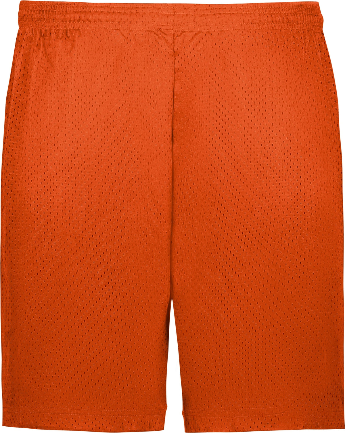 Rear View of BA BURNT ORANGE MESH/TRICOT SHORT