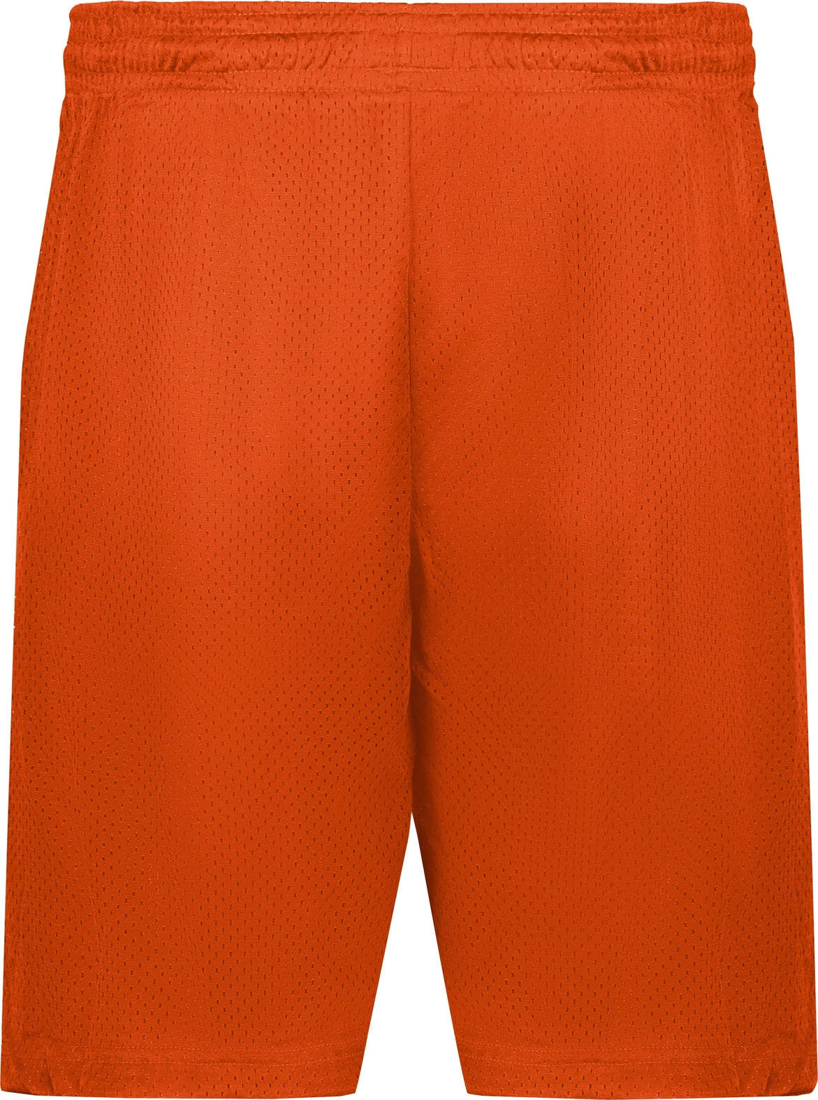 Rear View of BA BURNT ORANGE MESH/TRICOT SHORT