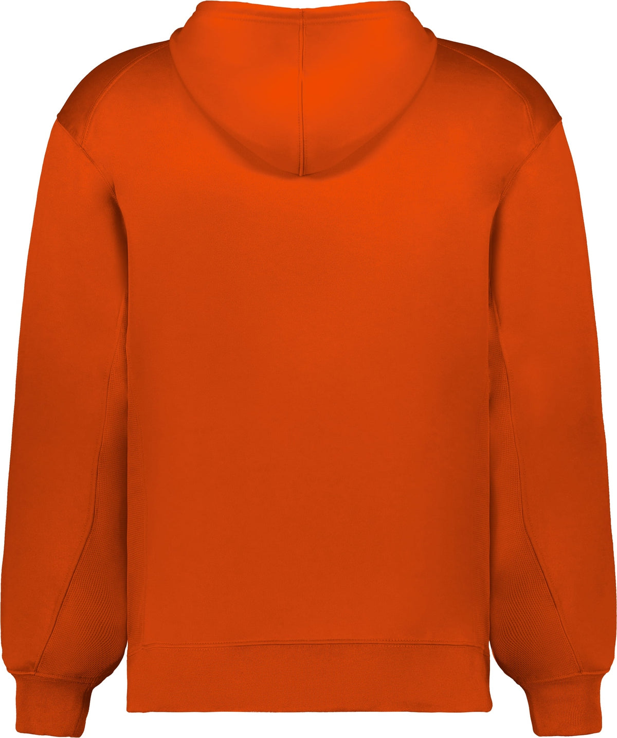 Rear View of BA BURNT ORANGE PERFORMANCE FLEECE HOODIE